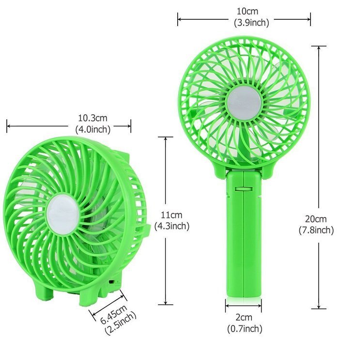 M-Aimee Portable USB Mini Battery Fans (Black) N17