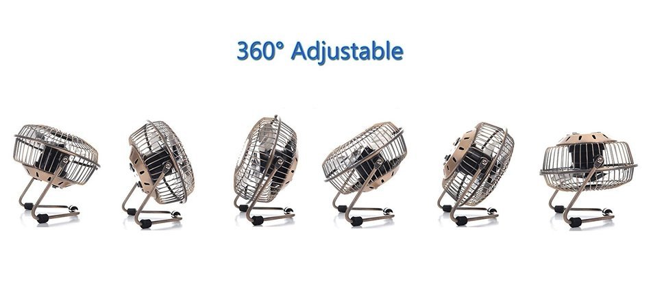 MINILIFE Personal 4" USB Mini Table Fan N4