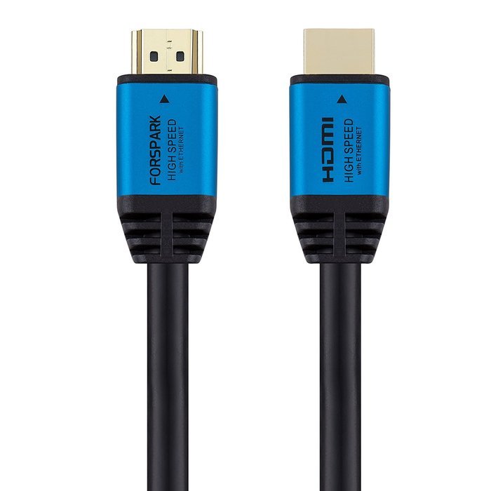 FORSPARK High Speed Ultra HDMI Cable 8ft with Ethernet ,Full HD, Supports 4K, 3D, 1080p Full HD Latest Version... N10