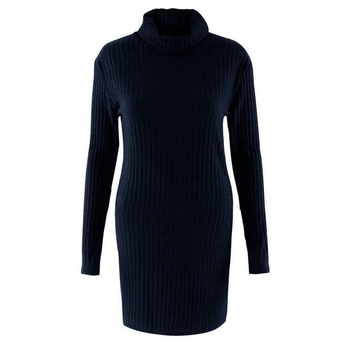 Women Dress,Haoricu Fall Womens Casual Long Sleeve High-collar Solid Jumper Turtleneck Sweater Dress Skirt Coat... N12
