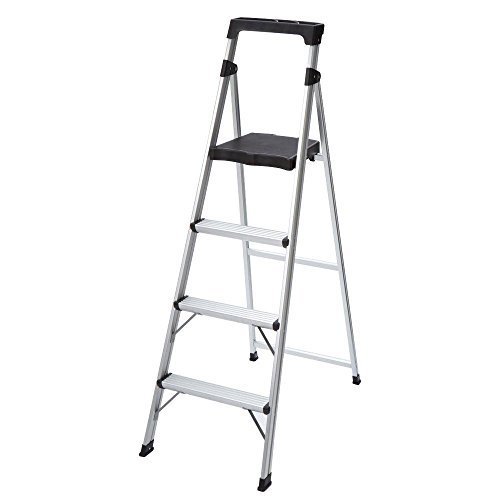 4-Step Ultra-Light Aluminum Step Stool Ladder with 225 lb. Load Capacity by Gorilla Ladders