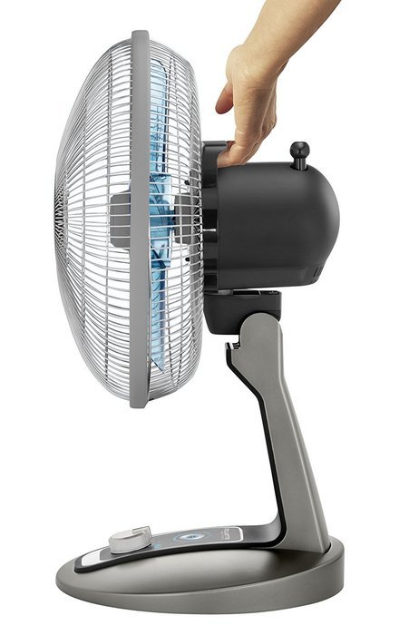Rowenta VU2531 Turbo Silence Oscillating 12-Inch Table Fan Powerful and Quiet, 4-Speed, Bronze N2