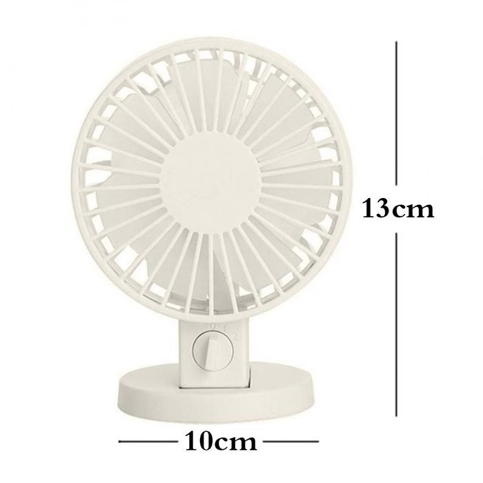 QH USB Mini Portable Double-vane Desk Fan Electric Computer Super Mute Cooler Fan (White) N13
