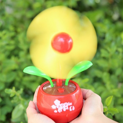 Desk Fan - YOKIRIN Apple Design Mini USB Rechargeable Battery Fan Portable Table Fan Cooling Fan for Home and... N4