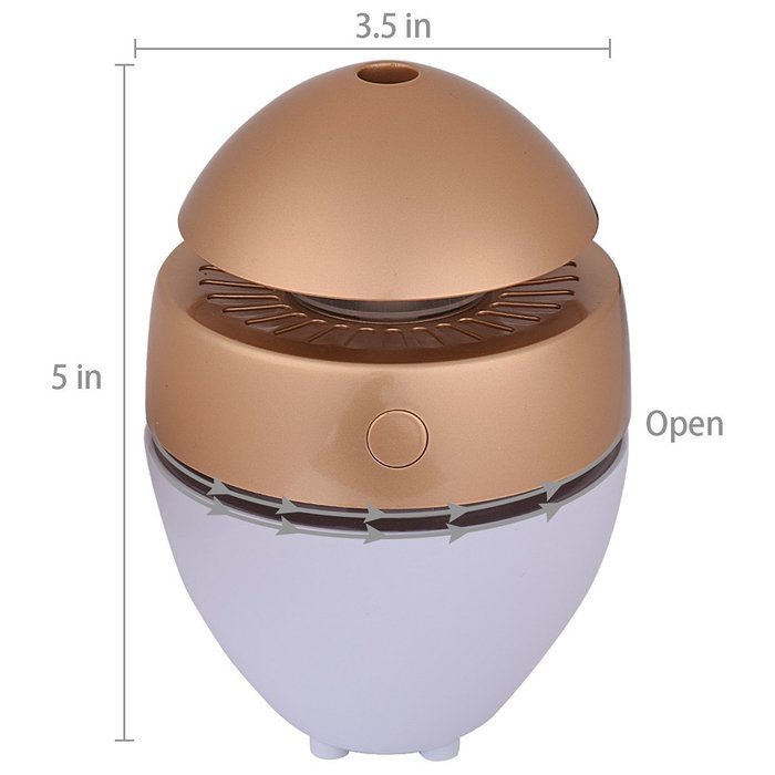 Lidodo Newest Design Mini USB Humidifier Portable Cool Mist Humidifier Small Humidifier for Single Room Baby Car... N7