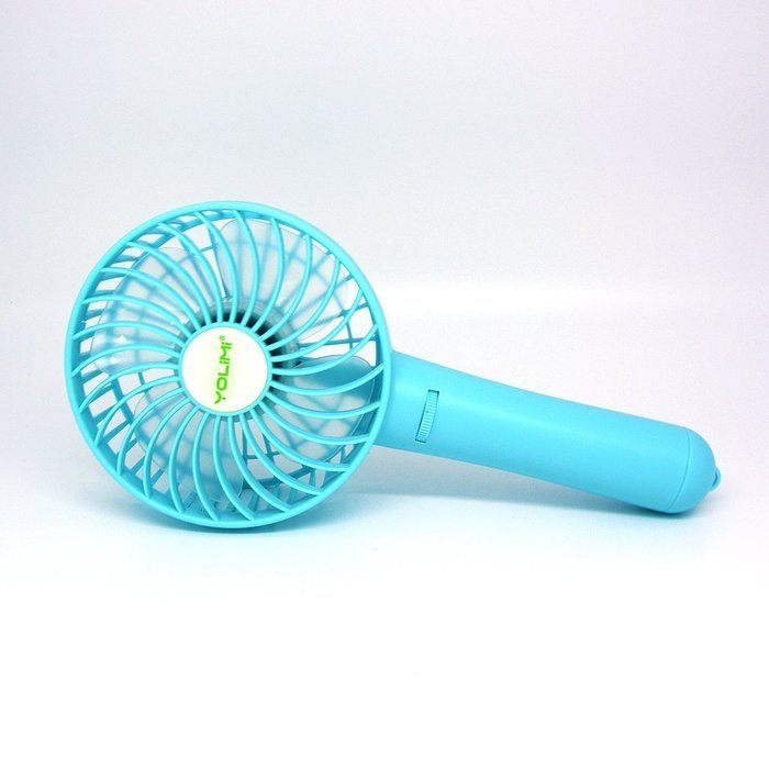 LIPPO Household USB Fan Portable Summer Cooling Fan 2-way Powered Convenient Mini Cooler (Palm-Leaf 183, Black) N35