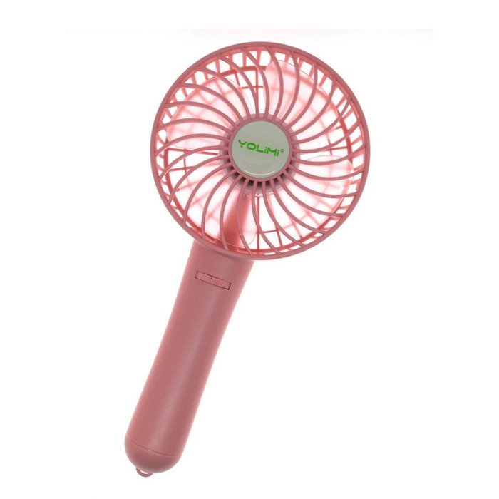 LIPPO Household USB Fan Portable Summer Cooling Fan 2-way Powered Convenient Mini Cooler (Palm-Leaf 183, Black) N39