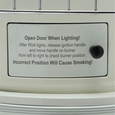 Kerosene Heater with 23,000 BTU Features Adjustable Heat Output and Safety Tip-Over Auto-Shutoff, Portable, Beige... N9