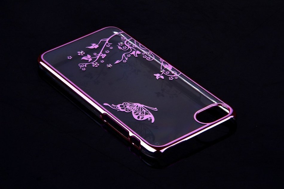 iPhone 7 Case,iPhone7 Case,ikasus Mini Love Heart Glitter Bling Crystal Rhinestone Diamonds Clear Rubber Golden... N55