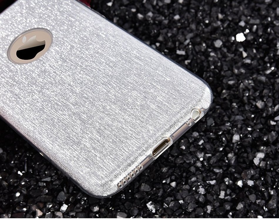 iPhone 7 Case,iPhone7 Case,ikasus Mini Love Heart Glitter Bling Crystal Rhinestone Diamonds Clear Rubber Golden... N60