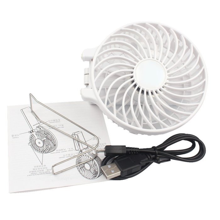 AerWo Portable Mini Fan Battery Operated Rechargeable Foldable USB Cooling Fan Personal Fan Electric Desktop Fan... N17