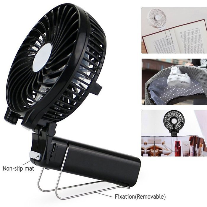 AerWo Portable Mini Fan Battery Operated Rechargeable Foldable USB Cooling Fan Personal Fan Electric Desktop Fan... N18