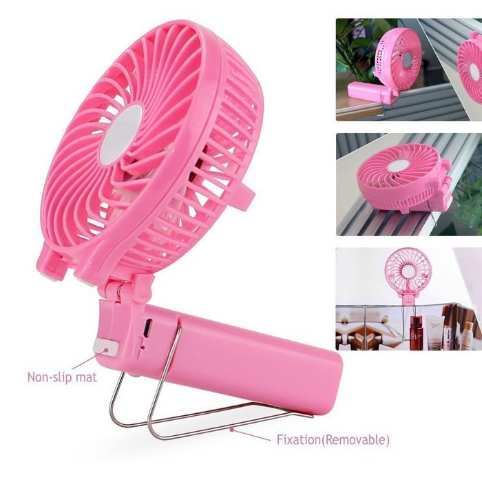 AerWo Portable Mini Fan Battery Operated Rechargeable Foldable USB Cooling Fan Personal Fan Electric Desktop Fan... N19