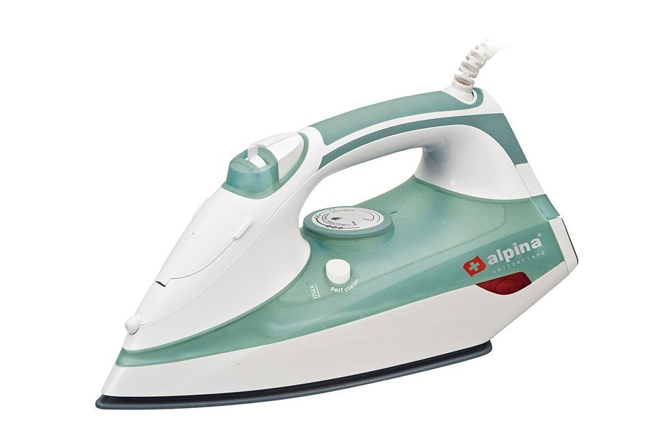 Alpina SF-1318 Powerful Automatic Shut-off Non-stick Full Function 2200 Watt Steam Iron - For 220V-240 Volt Countries