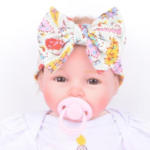Newborn Infant Toddler Girls Baby Stripe Bowknot Beanie Hat Comfys Hospital Cap N13