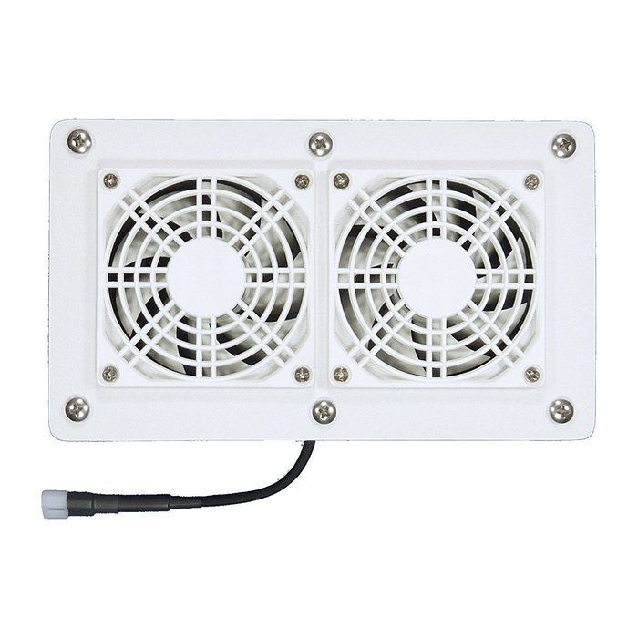 AV Cabinet/Desk Cooling fans with adjustable thermostat & multispeed/white model N4