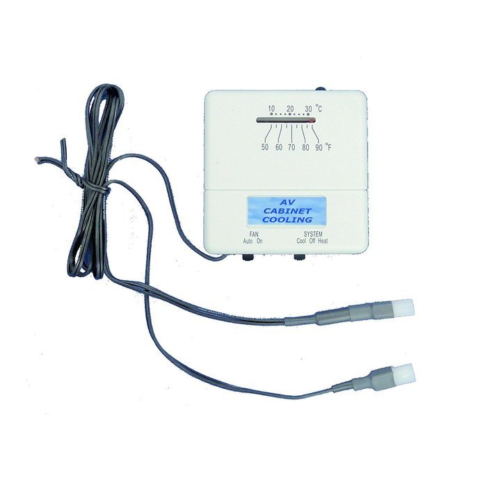 AV Cabinet/Desk Cooling fans with adjustable thermostat & multispeed/white model N5