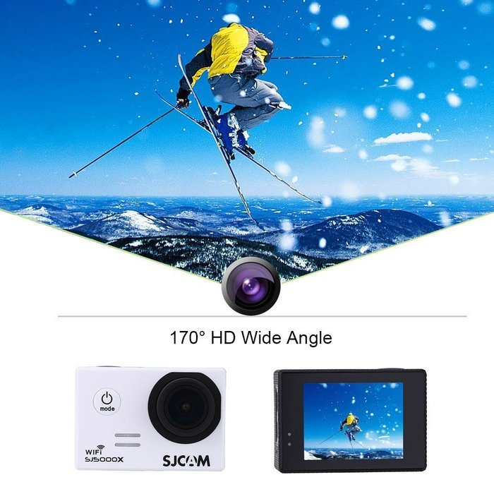 SJCAM SJ5000X Action Camera Elite WiFi 4K 24fps 2K30fps Gyro Sports DV 2.0 LCD NTK96660 Diving 30m Waterproof... N4