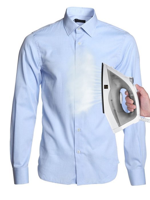 ZZ ES23571 Light Weight Steam Iron with Non-Stick Soleplate, 1200 W, White/Grey