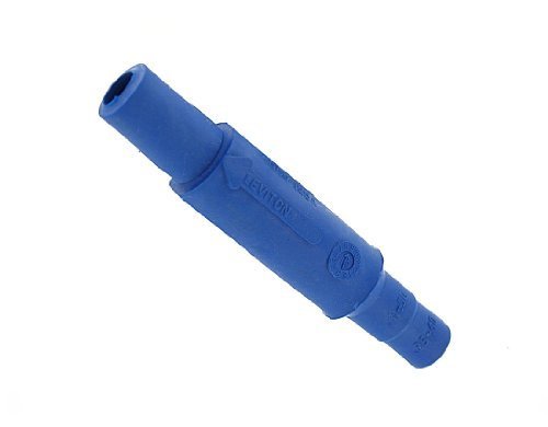 Leviton 15D22-B 15-Series Taper Nose, Female, Plug, Contact and Insulator, Blue by Leviton
