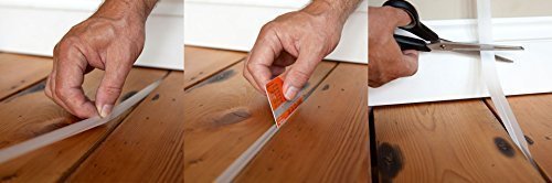 Stop-Gap Floorboard Draught Excluder - 40m Neutral Floor Gap Seal by StopGap