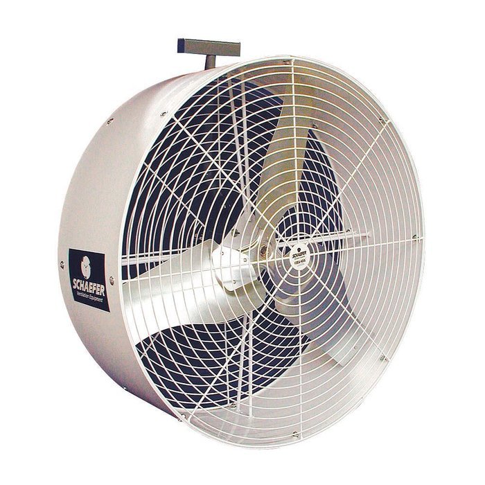 36" Industrial Wall-Mounted Non-Oscillating Air Circulator - 1 Each