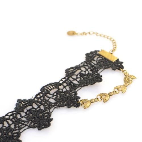 Lady Jewelry Fashion Sexy Index Gothic Black Lace Swallow Anklets N4