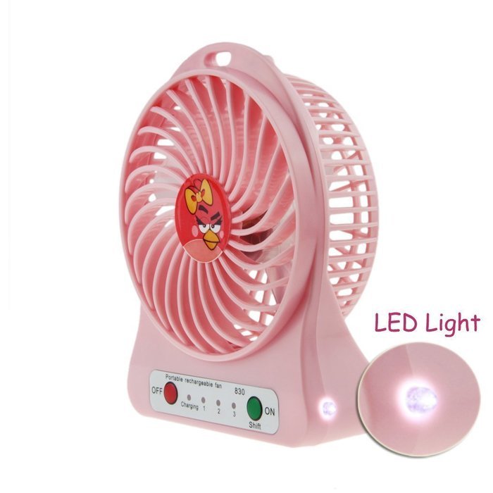 Greenery 360 Degree Rotating Antique USB Powered Plug Charging Ultra-quiet Metal Desktop Table Fan Super Mute... N18