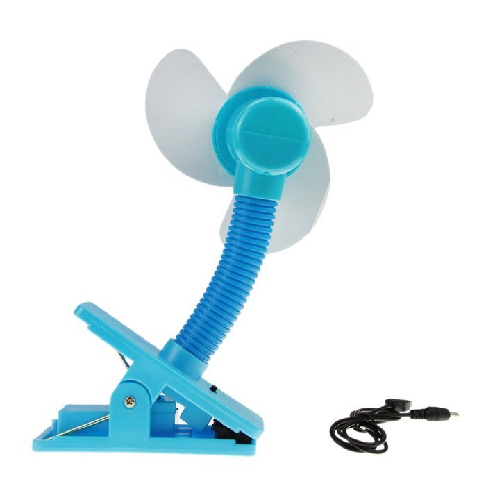 Greenery 360 Degree Rotating Antique USB Powered Plug Charging Ultra-quiet Metal Desktop Table Fan Super Mute... N20
