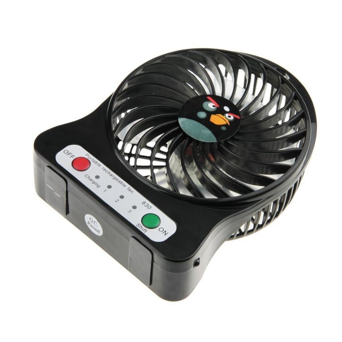 Greenery 360 Degree Rotating Antique USB Powered Plug Charging Ultra-quiet Metal Desktop Table Fan Super Mute... N22