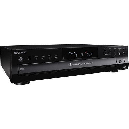 Sony Compact Disc Player - 5 Disc Carousel, Optical Output, RCA Audio Output, CD Text Display + 100 Ft Oxygen-Free... N3