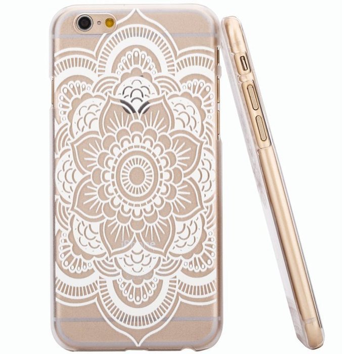 iPhone 7 Plus Case, iPhone 7 Plus Henna Case, UnnFiko Clear Plastic Case Cover for Apple iPhone 7 Plus (5.5 Inch... N4