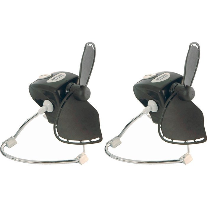 Caframo 707CH-BBX Chinook 210 CFM Black 2-Speed Electric AC Fans, 2-Pack N2