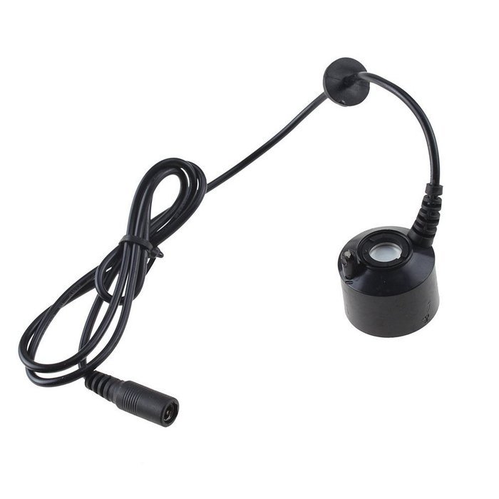 TOOGOO(R) 110V 3.5CM MINI Mist Maker Fogger Water Fountain Pond Fog Machine Atomizer Air Humidifier Black N5