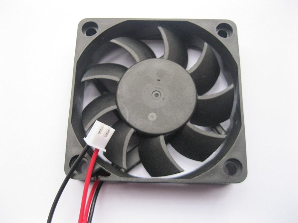 2 pcs Brushless DC Cooling Fan 12V 6015S 9 Blades 2 wire 60x60x15mm Sleeve-bearing Skywalking N3