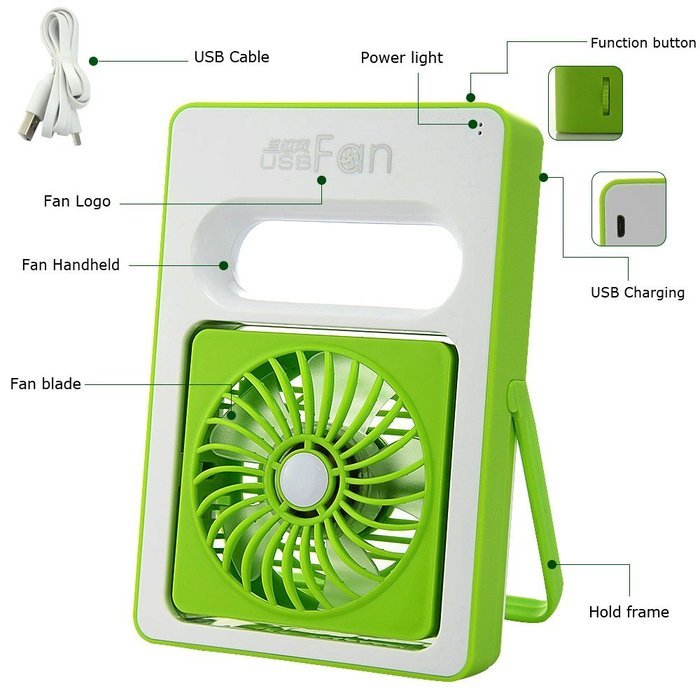 Mystery USB Mini Portable Exqusite Fan Personal Battery Operated Handheld USB Fan Summer Cooling Fan USB Rechargeable... N17