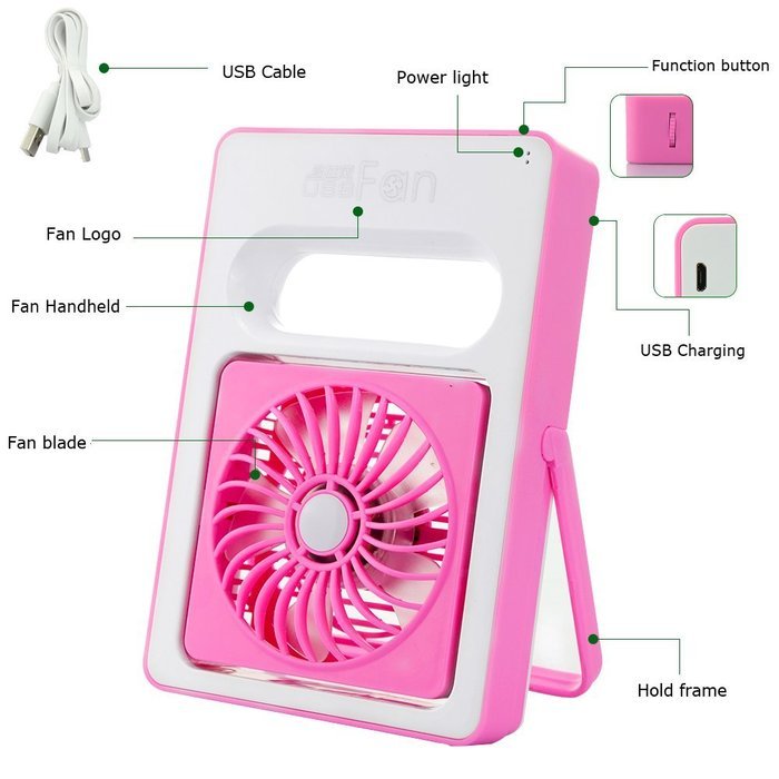 Mystery USB Mini Portable Exqusite Fan Personal Battery Operated Handheld USB Fan Summer Cooling Fan USB Rechargeable... N21