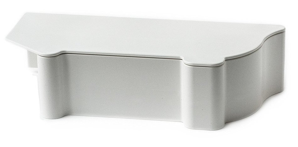 PlastxUSA PLX-BBCSWT Better Baseboard Cover Complete Left/Right End and Snap Cap, White