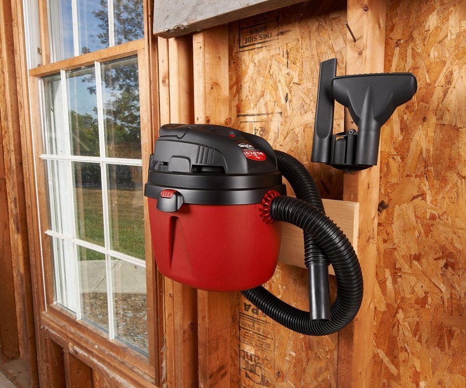 Shop-Vac 2030100 1.5-Gallon 2.0 Peak HP Wet Dry Vacuum, Small, Red/Black N2