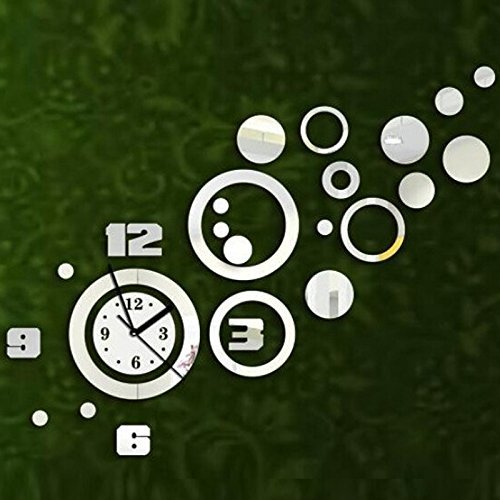 EverTrust(TM) New Promotion Hot Sale Quartz Wall sticker Mirror Modern Clock 3d Decal Design Best Decor Home Diy... N3