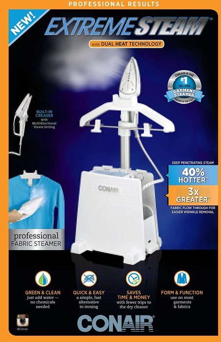Conair Extreme Steam Deluxe Upright Professional Fabric Steamer N4