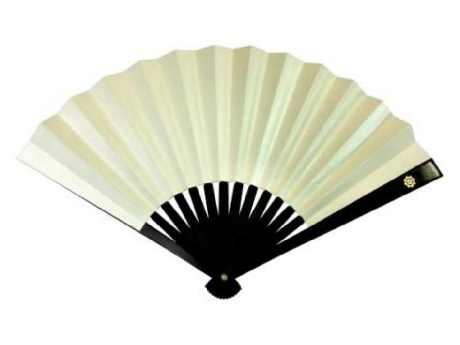 Japanese Iron Fan (Tessen)#15 "Sakamoto Ryoma White"