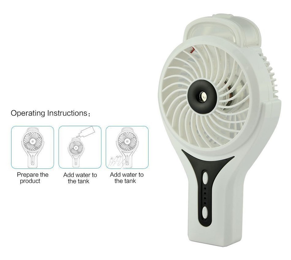 Xman&reg;Mini Handheld USB Misting Fan with Personal Cooling Mist Humidifier Rechargeable Portable Mini Misting Cooling... N9