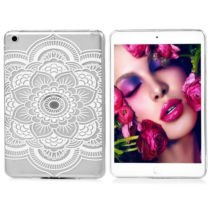 YOKIRIN iPad Mini1/2/3 Case, Fashion Printed Series Slim Fit Shock-absorption Flexible Clear Hybrid Soft TPU Rubber... N33