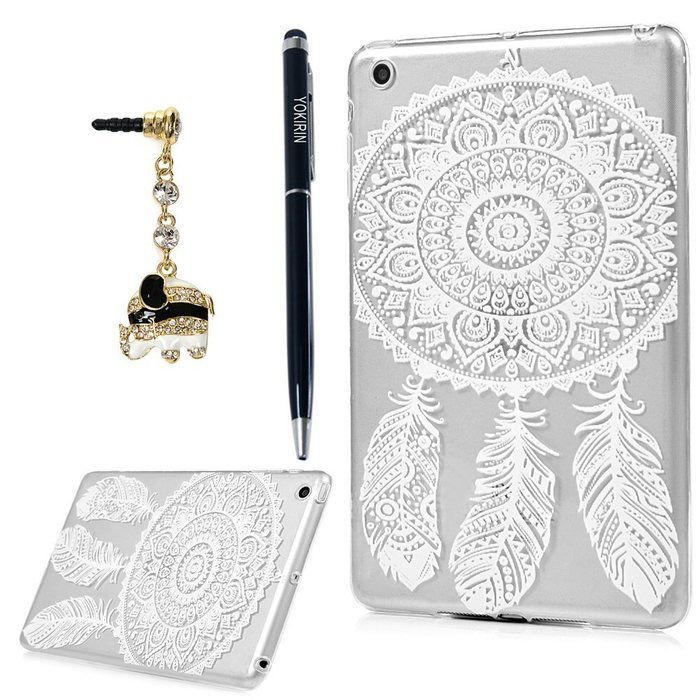 YOKIRIN iPad Mini1/2/3 Case, Fashion Printed Series Slim Fit Shock-absorption Flexible Clear Hybrid Soft TPU Rubber... N37