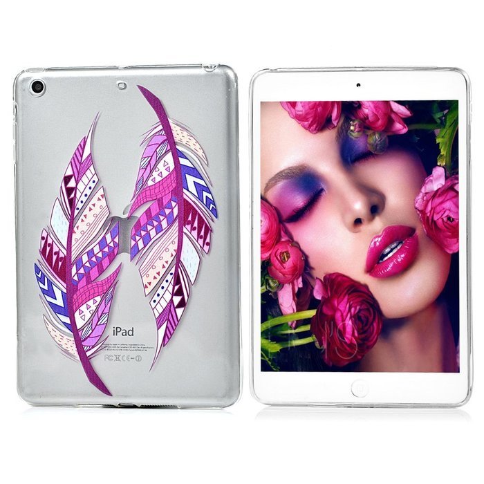YOKIRIN iPad Mini1/2/3 Case, Fashion Printed Series Slim Fit Shock-absorption Flexible Clear Hybrid Soft TPU Rubber... N44