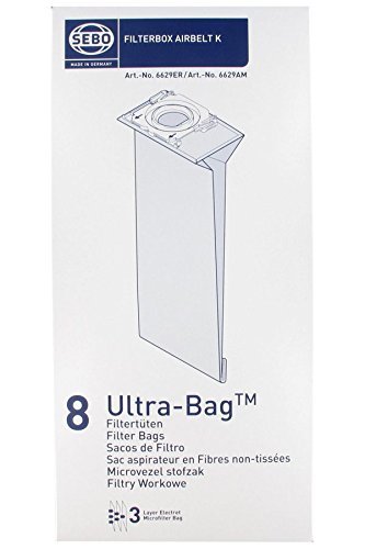 Sebo K Series Cylinder Vacuum Cleaner Bags N2