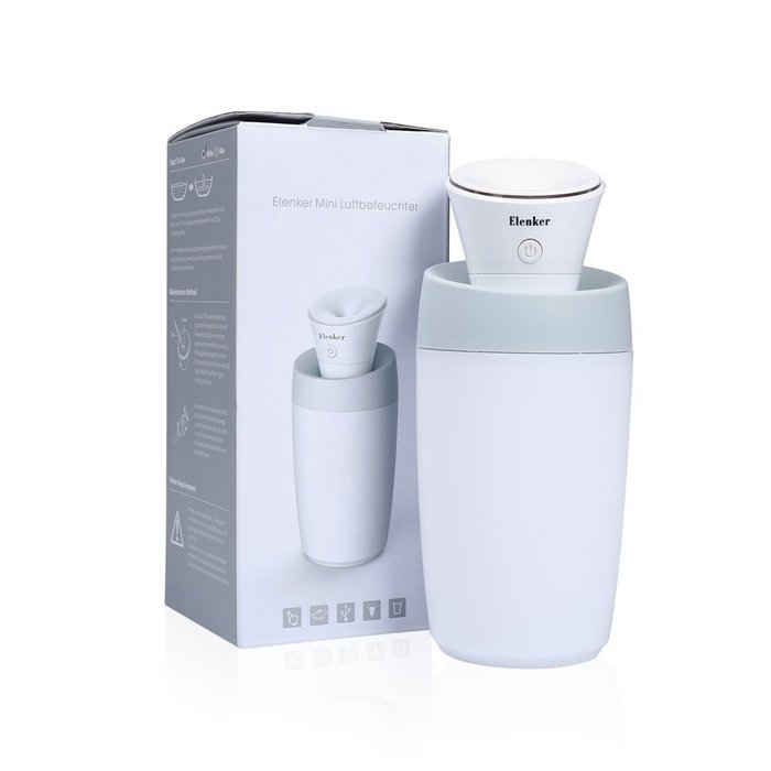 ELENKER Portable Cool Mist Water Humidifier with Auto Shut-off, USB Cabel( Blue ) N7