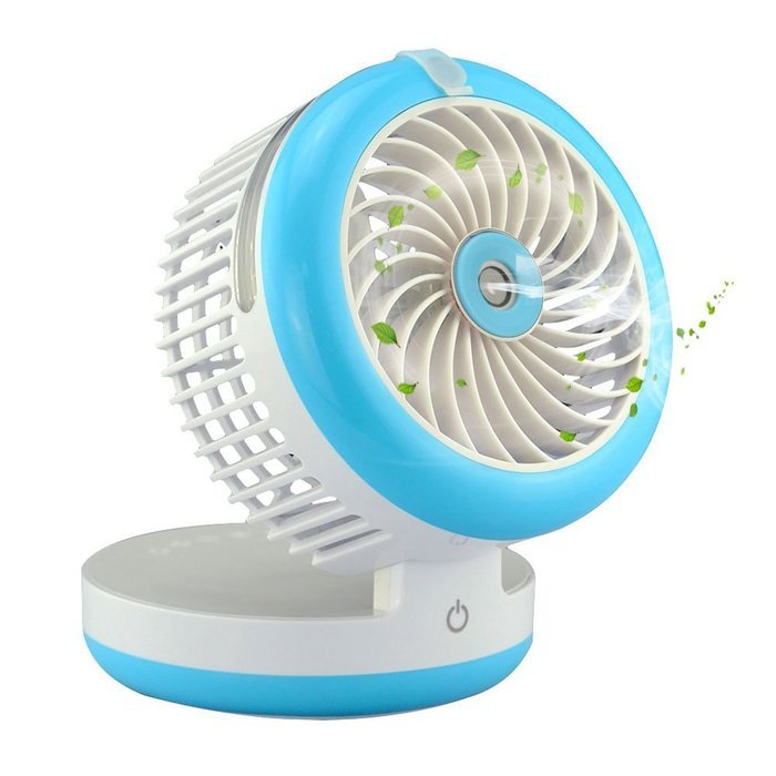 Topwell Humidifier Fan USB Mini Cooling Misting Fan Portable Water Spray Fan Rechargeable Humidifier Personal... N12
