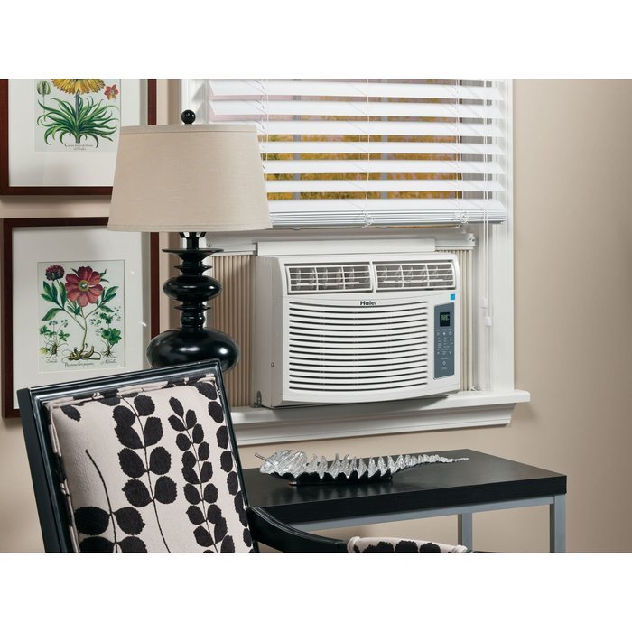 Haier ESA410N 10,000 BTU 115V Window-Mounted Air Conditioner and ...